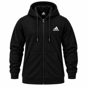 Ανδρική Ζακέτα Adidas με Κουκούλα – Μαύρη